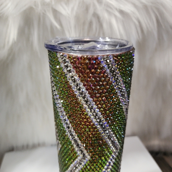 BRAND NEW DOUBLE WALL STAINLESS STEEL RHINESTONE TUMBLER 20OZ - Picture 4 of 4